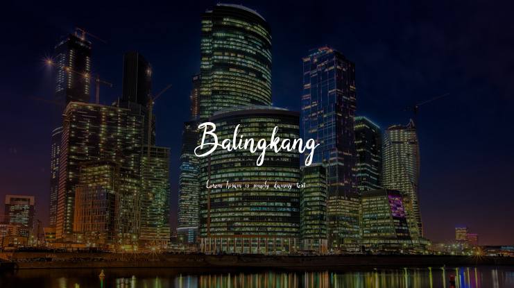 Balingkang Font
