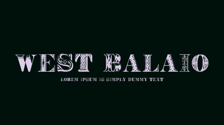West Balaio Font