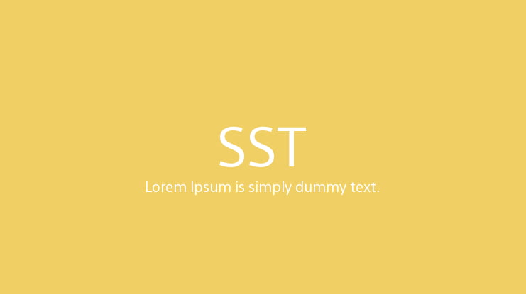 SST Font Family