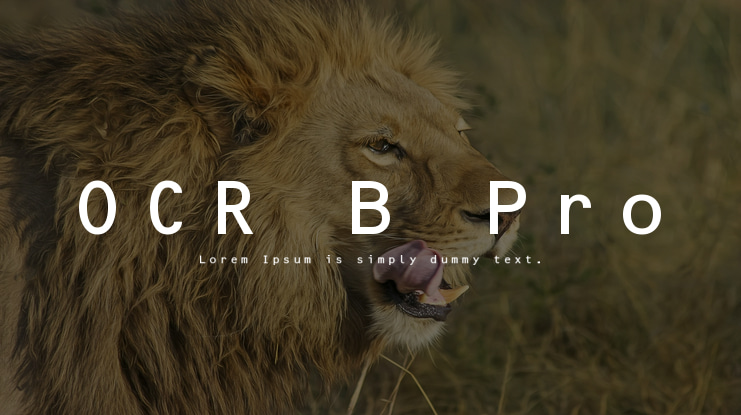 OCR B Pro Font