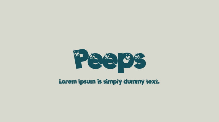 Peeps Font