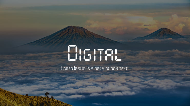 Digital Font