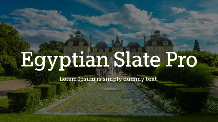 Egyptian Slate Pro Font Family