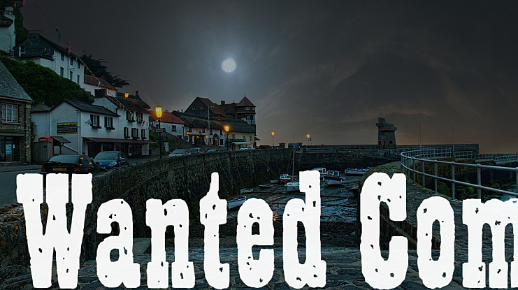 Wanted Com Font
