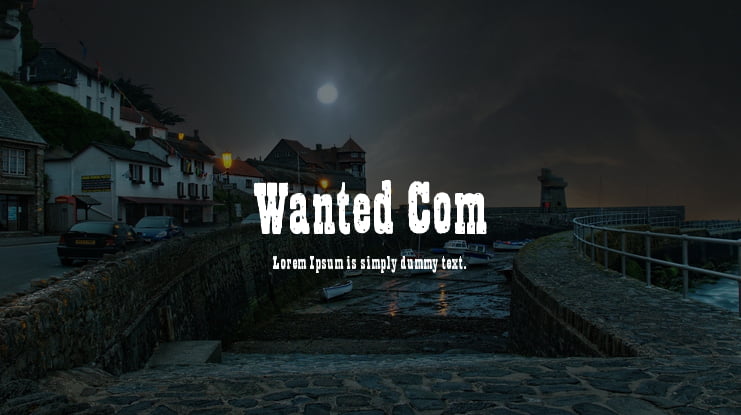 Wanted Com Font