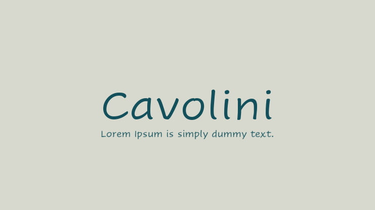 Cavolini Font Family