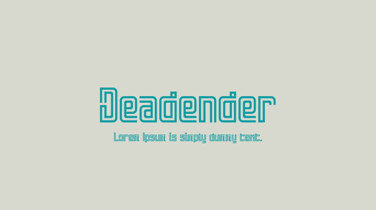 Deadender Font