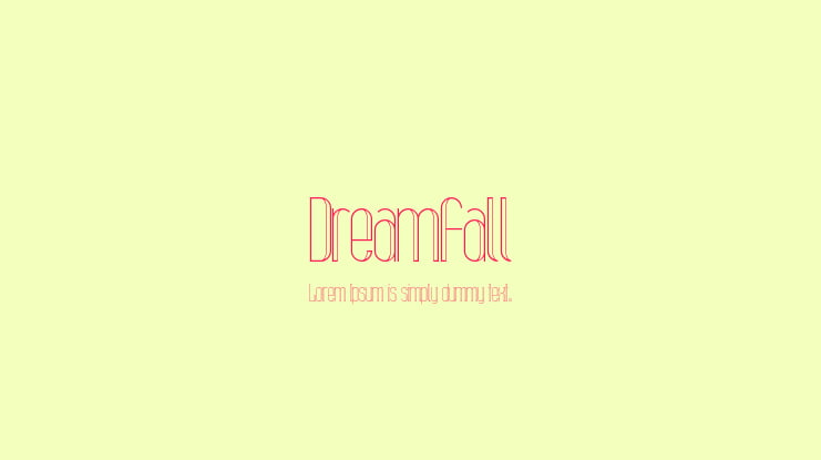 Dreamfall Font
