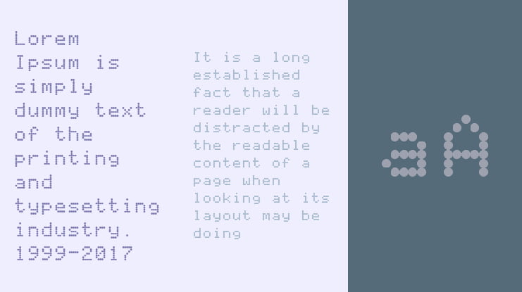 Apple II Screen Typeface Font