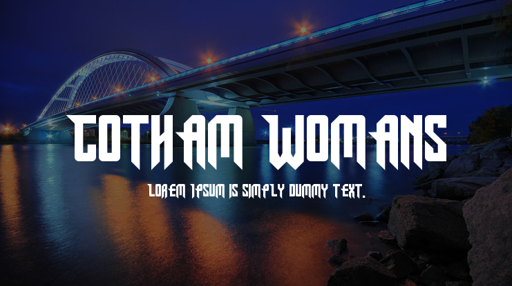 Gotham Womans Font