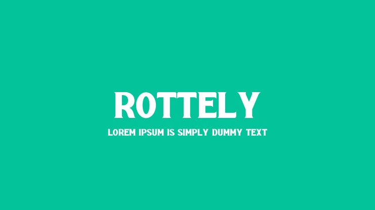 Rottely Font