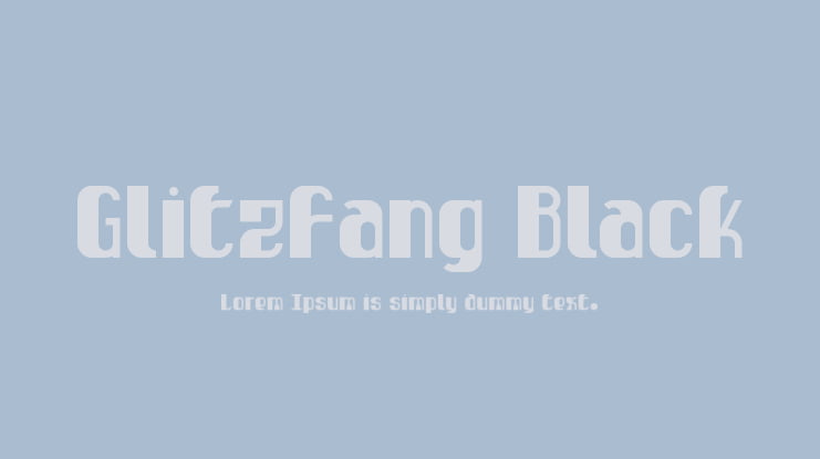 Glitzfang Black Font Family