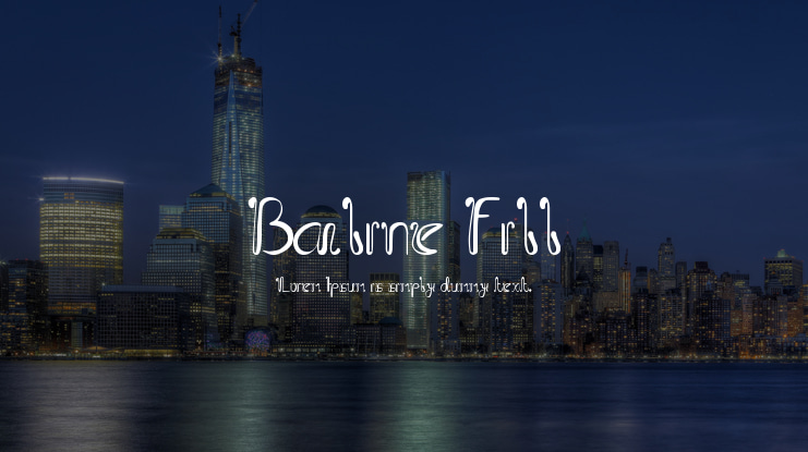 Baline Fill Font