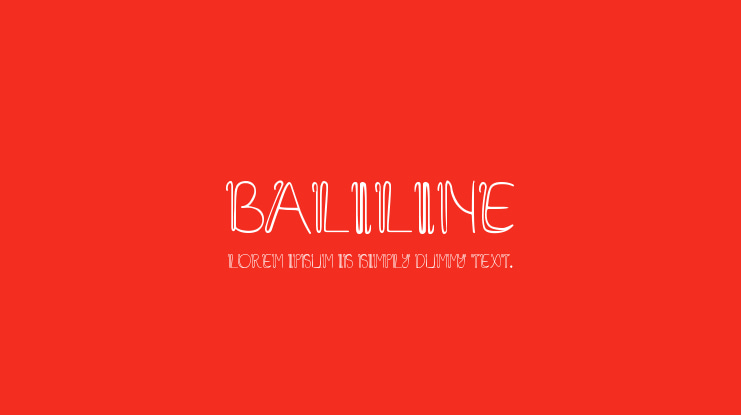 Baliline Font
