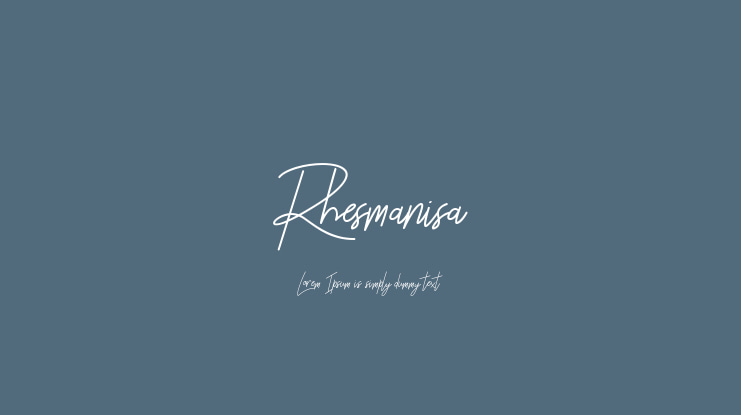 Rhesmanisa Font