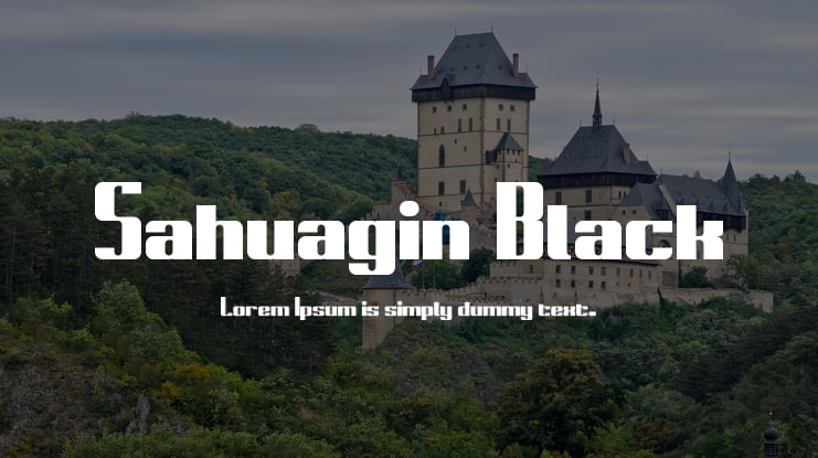 Sahuagin Black Font Family