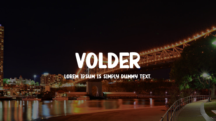 VOLDER Font