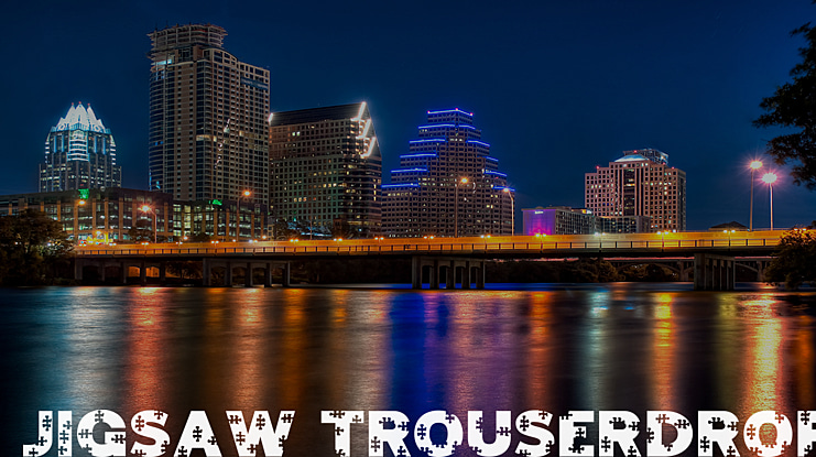 Jigsaw Trouserdrop Font