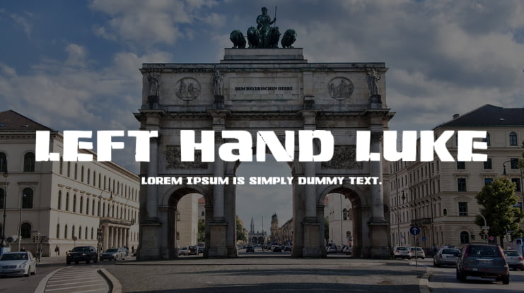 Left Hand Luke Font Family