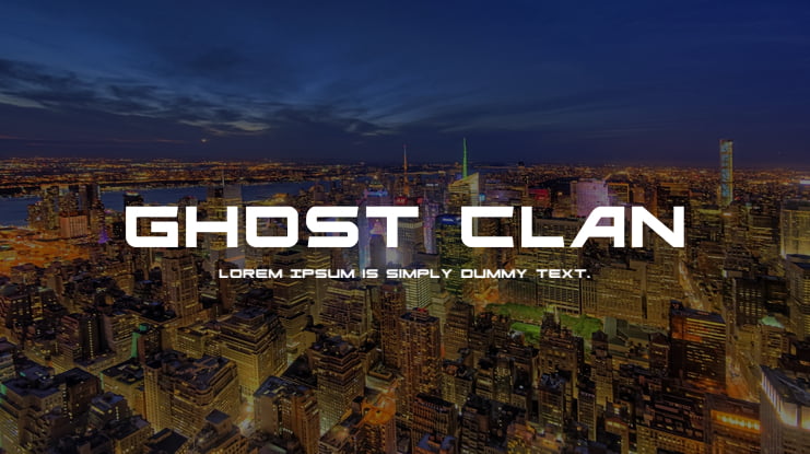Ghost Clan Font Family