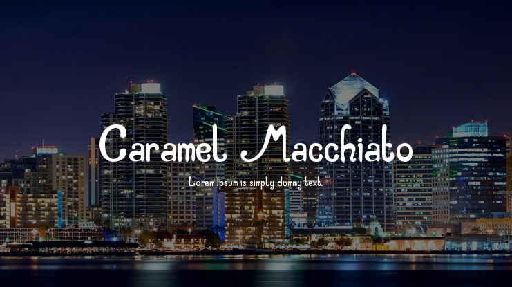 Caramel Macchiato Font Family