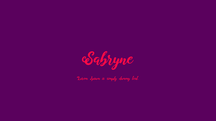 Sabryne Font