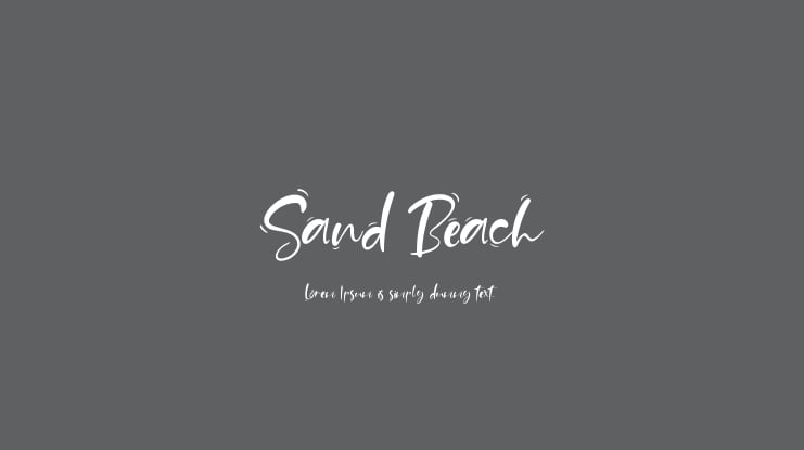 Sand Beach Font