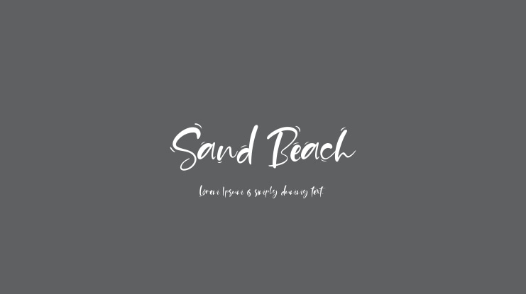 Sand Beach Font