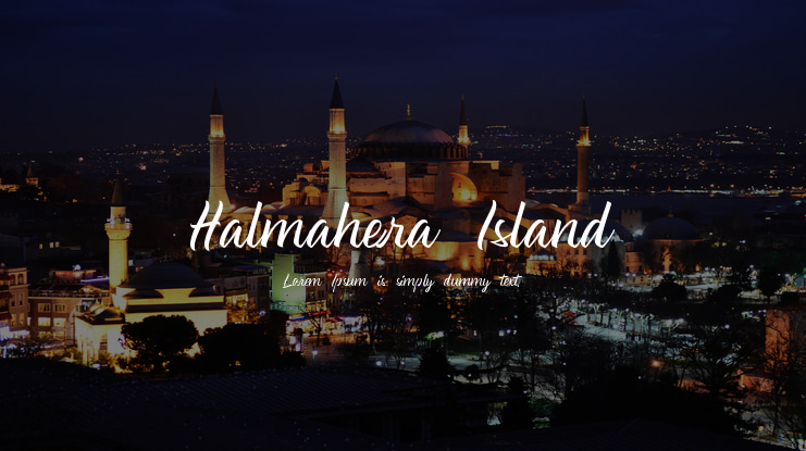 Halmahera Island Font