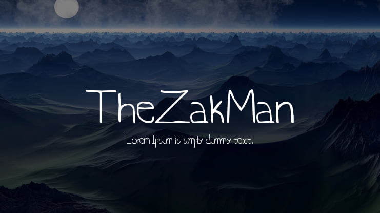 TheZakMan Font