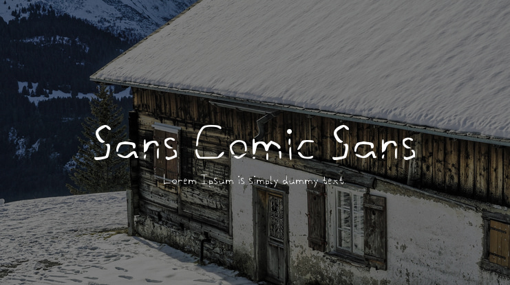 Sans Comic Sans Font