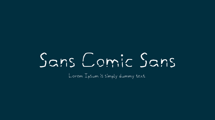 Sans Comic Sans Font