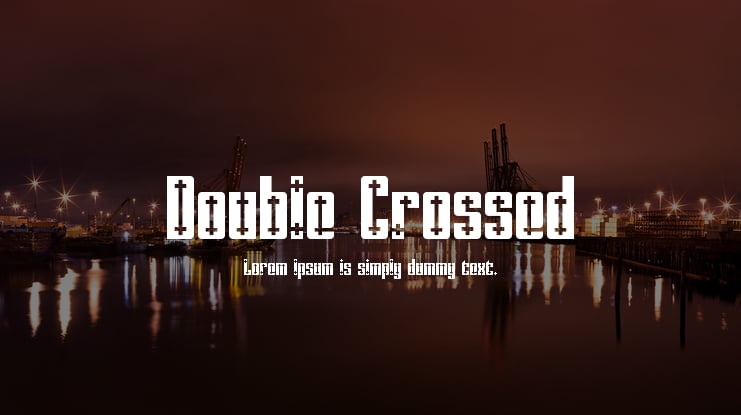 Double Crossed Font