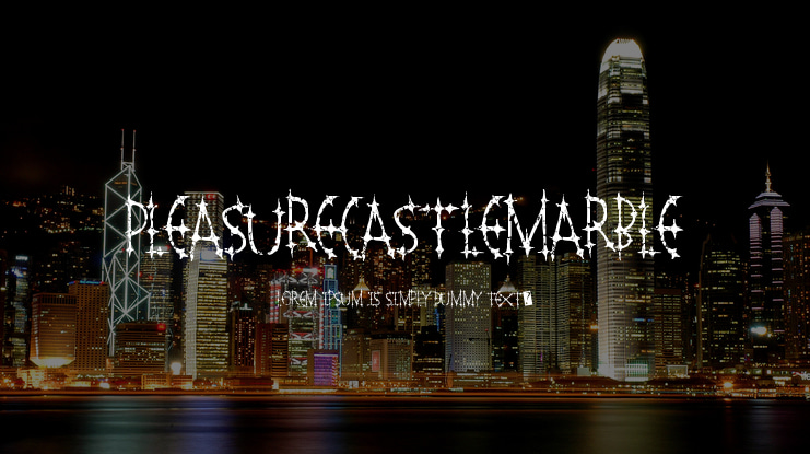 PleasureCastleMarble Font Family