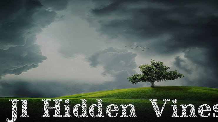 JI Hidden Vines Font