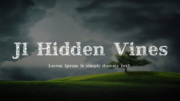 JI Hidden Vines Font