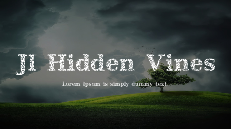 JI Hidden Vines Font