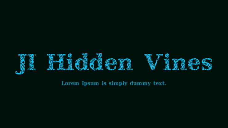 JI Hidden Vines Font