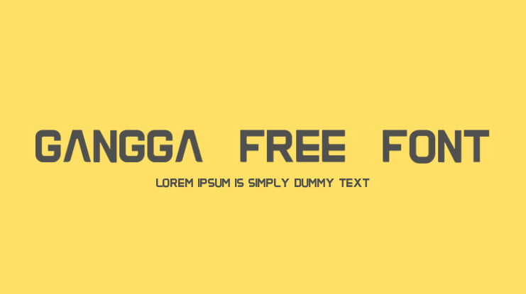 Gangga-Free-Font