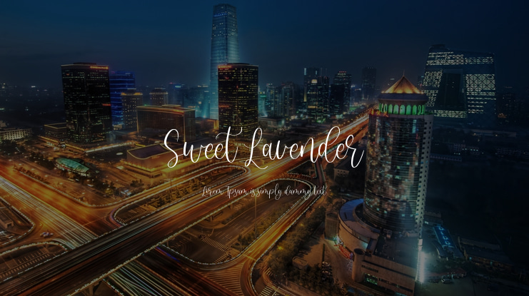 Sweet Lavender Font