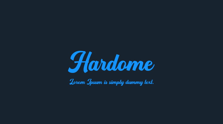 Hardome Font