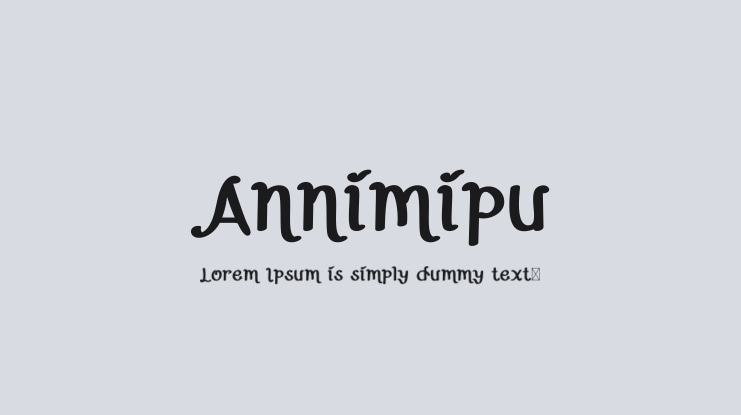 Annimipu Font
