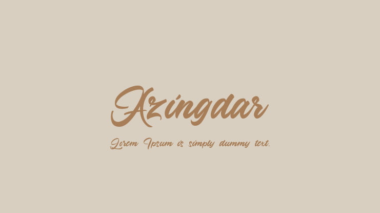 Azingdar Font