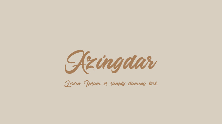 Azingdar Font