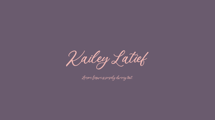 Kailey Latief Font