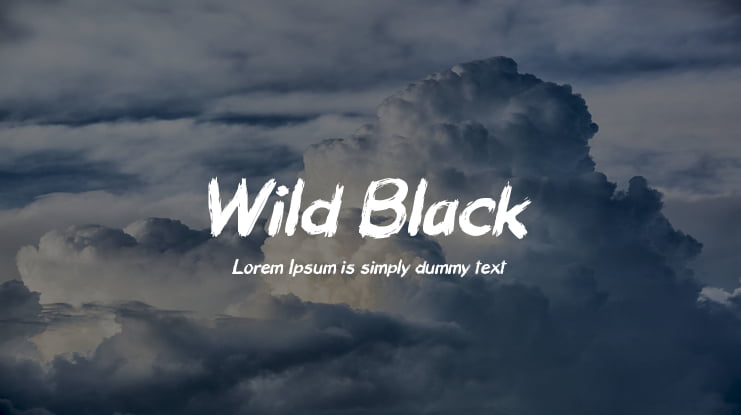 Wild Black Font
