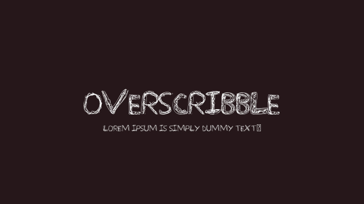OverScribble Font