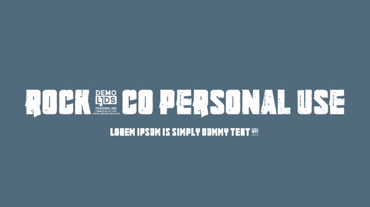 Rock.CO Personal use Font