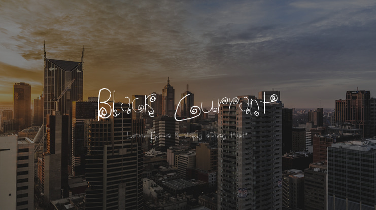 Black Currant Font