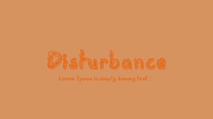 Disturbance Font